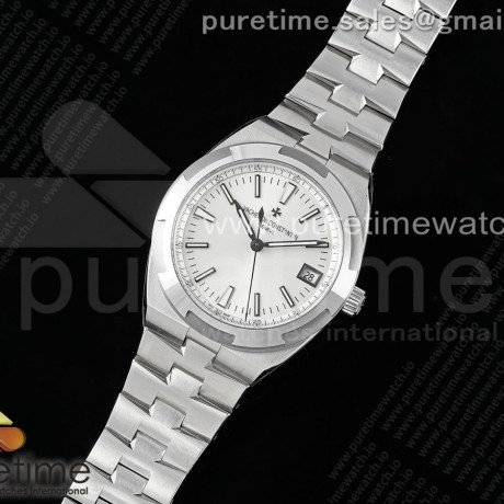 8F공장 바쉐론콘스탄틴 오버시즈 4500V 스틸 화이트다이얼 브레이슬릿 Overseas 4500V SS 8F 1:1 Best Edition White Dial on SS Bracelet A5100