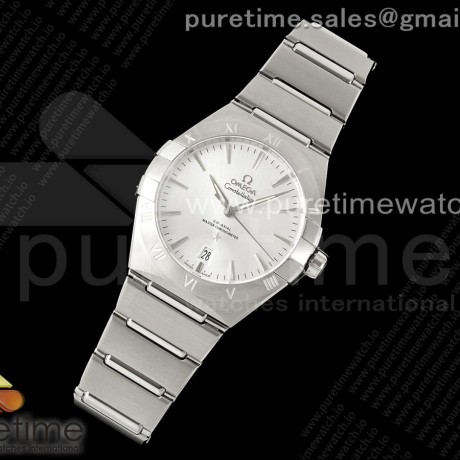 ASW공장 오메가 컨스텔레이션 39 스틸 실버다이얼 브레이슬릿 Constellation 39mm SS ASWF 1:1 Best Edition Silver Dial on SS Bracelet A8800