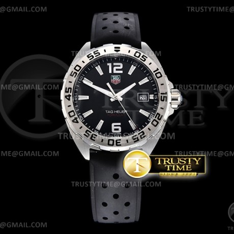 XT공장 포뮬러1 블랙다이얼 쿼츠 러버 Tag Heuer Formula 1 SS/RU Black XTF Swiss Qtz