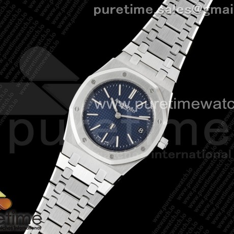 ZF공장 오데마피게 로얄오크 스틸 16202 블루다이얼 브레이슬릿 50주년기념판 Royal Oak 39mm 16202 "50th Anniversary" SS ZF 1:1 Best Edition Blue Textured Dial on SS Bracelet A7121
