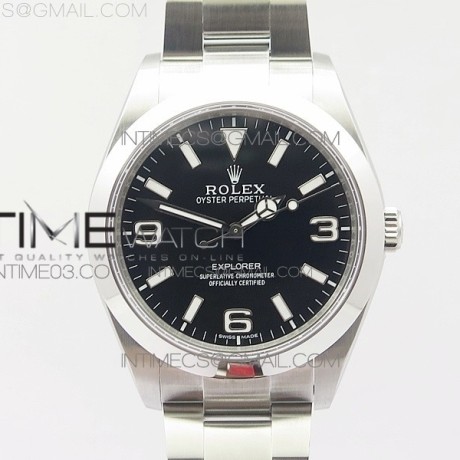 BP공장 롤렉스 904L 익스플로러1 스틸 블랙다이얼 브레이슬릿 EXPLORER I 214270 39MM  BLACK DIAL 904L SS CASE AND BRACELET A2824