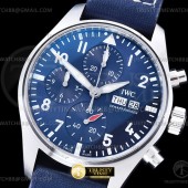 APS공장 IWC 파일럿 크로노그래프 388101 블루다이얼 블루가죽스트랩 Pilot Chrono IW388101 SS/LE Blue APSF SA69385
