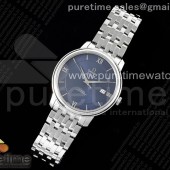 TWS공장 오메가 드 빌 스틸 블루다이얼 실버인덱스 브레이슬릿 De Ville SS TWF 1:1 Best Edition Blue Dial SS Markers on SS Bracelet MIYOTA 9015