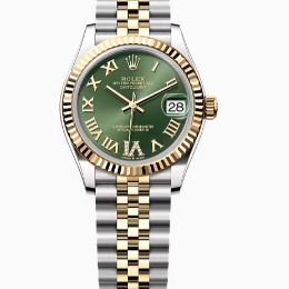 AR공장 롤렉스 레이디 데이저스트 31 옐로우골드콤비 그린다이얼 로만인덱스 쥬빌레브레이슬릿