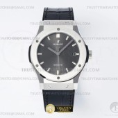 JJ+공장 위블로 클래식퓨전 42mm 그레이다이얼 가죽스트랩 Classic Fusion Bang 42mm SS/LE Grey JJ+F A1110  (제이제이플러스)