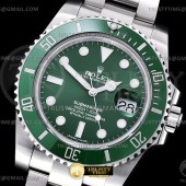GM공장 V2 롤렉스 서브마리너 40 그린 헐크 브레이슬릿 Submariner 116610LV 904L SS/SS Green GMF V2 VR3135