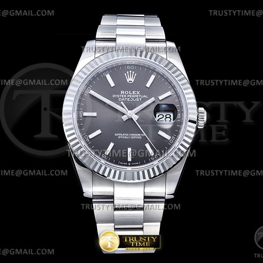VS공장 롤렉스 데이저스트 41 그레이다이얼 3235 DJ2 41mm Oys Flt 904L SS/SS Grey/Stk VSF VS3235