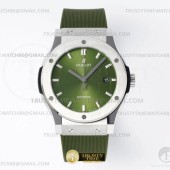 JJ+공장 위블로 클래식퓨전 42mm 그린다이얼 러버스트랩 Classic Fusion Bang 42mm SS/RU Green JJ+F A1110  (제이제이플러스)