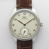 ZF공장 IWC 포르투기저 IW358303 화이트다이얼 브라운가죽스트랩 Portuguese IW358303 ZF 1:1 Best Edition SS White Dial RG Markers on Brown Leather Strap A82200