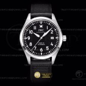 AO공장 IWC 마크20 스틸 블랙다이얼 블랙가죽스트랩 Mark XX IWC328201 SS/LE Black AOF Asia 2824