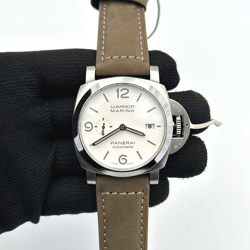 VS공장 파네라이 PAM1314 화이트다이얼 가죽스트랩 PAM1314 VSF 1:1 Best Edition White Dial on Brown Leather Strap P.9000 Super Clone