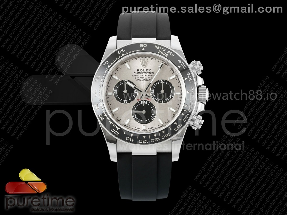 VS공장 롤렉스 데이토나 스틸 실버다이얼 러버스트랩 텅스텐 Daytona 126519 VSF 1:1 Best Edition Gray/Black Dial on Oysterflex Strap VS4131 V2 (Weighted)