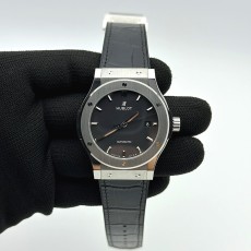 국내배송!! JJ+공장 위블로 클래식퓨전 42mm 블랙다이얼 가죽스트랩 (고유번호 j1)