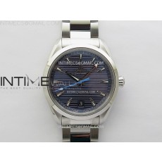 [2025.12UP] N1공장 오메가 씨마스터 아쿠아테라 150m 블루다이얼 블루핸즈 브레이슬릿 Aqua Terra 150M Master Chronometers N1F Best Edition Blue Dial Blue Second Hand on SS Bracelet A8900