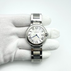 국내배송!! V6공장 까르띠에 발롱블루 33 쿼츠 화이트다이얼 브레이슬릿 (고유번호 30W)