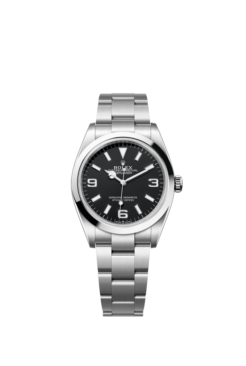 GM공장 롤렉스 익스플로러 36 신형 124270 스틸 브레이슬릿 Explorer 1 124270 36mm 904L SS/SS Blk GMF Asia VR3230 V2