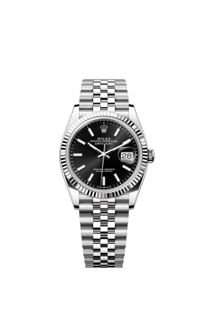 VS공장 롤렉스 데이저스트 36 블랙다이얼 플루티드베젤 쥬빌레브레이슬릿 DateJust 36 SS 126234 VSF 1:1 Best Edition 904L Steel Black Stick Dial on Jubilee Bracelet VS3235