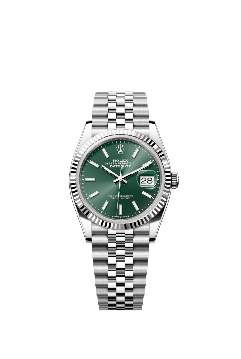 VS공장 롤렉스 데이저스트 36 민트그린다이얼 플루티드베젤 쥬빌레브레이슬릿 DateJust 36 SS 126234 VSF 1:1 Best Edition 904L Steel Green Sundust Dial on Jubilee Bracelet VS3235
